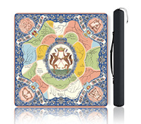 Nouveau tapis de table de mahjong pliable, imperméable, à bords renforcés, de style américain moderne, luxueux et personnalisé, à motifs floraux, pour le divertissement