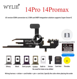 Solution d'intégration E-sim vers carte 2-SiM pour iPhone toutes séries, compatible Ultra Wylie version US - Product Image 6