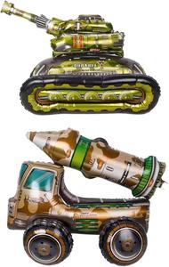 Les ballons de missiles d'anniversaire sont utilisés comme décorations pour les fêtes d'anniversaire sur le thème <span class=keywords><strong>militaire</strong></span> sur les camions - Product Image 2