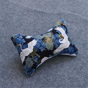 Coussin de soutien lombaire en forme de U, dossier ergonomique en coton, oreiller de siège de voiture, motif de vague japonaise, pour utilisation en voiture - Product Image 4