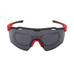 Anti vento de uma peça lente logotipo personalizado óculos esportivos Vintage TR90 ciclismo UV400 óculos de proteção Sports Eyewear