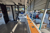 Yacht de sport luxueux de 9,6 m (35 pieds) avec cabine fermée, bateau familial en aluminium pour la pêche et le camping, avec salle de bain privée, certifié CE
