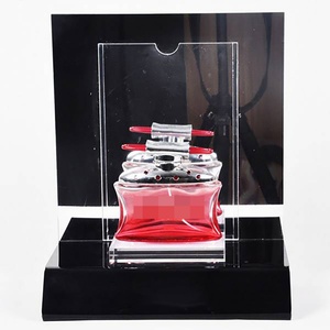 Factory Wholesale Acrylic Modern <b>Perfume</b> Beauty Display <b>Stand</b> Transparent/Customizable Color Durable Design for Home Storage - Product Image 2