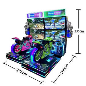 Machine <span class=keywords><strong>de</strong></span> jeu <span class=keywords><strong>de</strong></span> course à <span class=keywords><strong>moto</strong></span> grand format pour deux joueurs, simulateur <span class=keywords><strong>de</strong></span> divertissement haptique, jeu multijoueur <span class=keywords><strong>en</strong></span> <span class=keywords><strong>ligne</strong></span> - Product Image 1