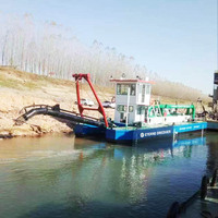 Drague à aspiration portable à moteur diesel, équipement flottant pour l'extraction d'or alluvial et le recueil de sable de rivière