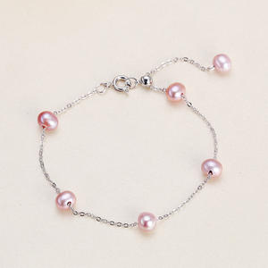 Zhuji Wholesale Fashion Versatile Freshwater <b>Pearl</b> <b>Bracelet</b> Simple Copper with <b>Gold</b>-Plated Finish Ins Style Gift - Product Image 4