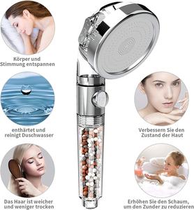 <span class=keywords><strong>EcoPower</strong></span> a mano ad alta pressione soffione doccia 3-Spray adattatore da parete perline dure eco-friendly rubinetto da bagno accessorio - Product Image 5