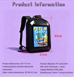 P2 LED <b>Backpack</b> Smart LED <b>Backpack</b> With LED Display Dynamic Advertising <b>Backpack</b> Electronic Display Screen - Product Image 6
