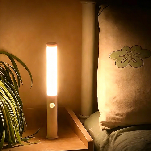 Motion Sensor Rechargeable Magnetic Wall Night Light 3 Color Temperatures Auto On/Off LED Sconce IP20 Indoor 1200mAh Battery 8H