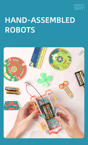 Steam-Kit de Laboratorio de Ciencia 10 en 1 para niños, <span class=keywords><strong>Robot</strong></span> artesanal, materiales de estudio creativos, juguetes educativos para niños - Product Image 6