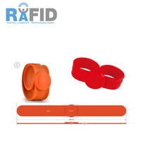 Bracelet intelligent en silicone RFID à basse fréquence, modèle 01, étanche, avec anneau de fixation, options T5577 EM4305, vente en gros