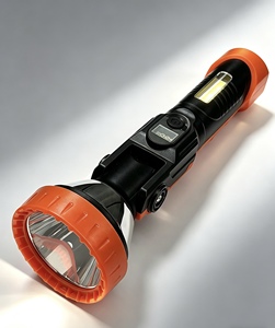Lampe torche LED rechargeable par USB ultra-lumineuse avec lumière latérale COB, affichage numérique de la puissance, étanche, multi-modes, pour le camping - Product Image 1