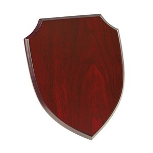 Insegna da Parete in Legno Crest Mahogany Shield 200x250x15 Senza Scatola - Product Image 1
