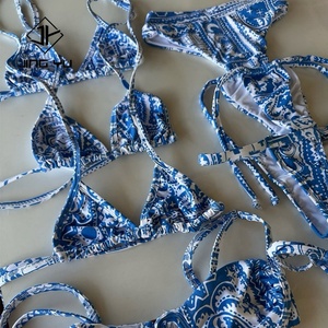 Traje de Baño de Mujer con Diseño de Fábrica, Estampado Texturizado, OEM, Traje de Baño de Poliéster Ecológico - Product Image 5