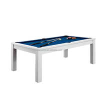 Table de billard moderne de luxe en bois massif durable avec queue de billard pour la maison, taille personnalisée 7/8/9 pieds, billard américain et snooker, couleur personnalisée