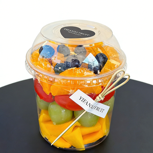 Coperchio a Cupola in Plastica PET Trasparente Usa e Getta 12oz/16oz/24oz con Logo Personalizzato per Frutta/Gelato/Insalata/Acai da Asporto - Product Image 6