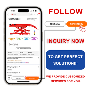 Elevador de cilindro de bomba de aire con diseño de tijera de 1000LBS, elevadores de coche para elevador de mesa de motocicleta - Product Image 6