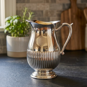 Pichet classique en laiton plaqué argent - Durable et incassable pour les fêtes - Product Image 3