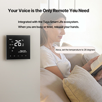 Termostato Inteligente Moderno para Calefacción por Suelo Radiante Eléctrico, Digital, WIFI, Inalámbrico, para Uso en Apartamentos