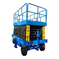 Plateforme de travail aérienne semi-électrique 500kg/1000kg fabriquée en Chine, avec levage et déplacement électriques, table élévatrice à ciseaux électrique