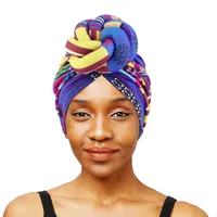 Top Knotted Turbans for Women, Arab Pre-tied Turban Cap