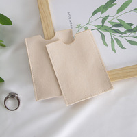 Porte-cartes d'identité personnalisé en microfibre 6,5*8,5 cm, étui fin pour permis de conduire, pochette souple pour cartes, protection de cartes de crédit avec logo personnalisé, vente en gros