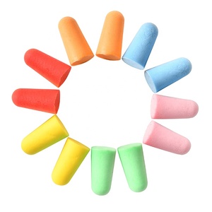 Venta caliente Mejor Precio Desechables Cómodos Tapones para los oídos CE EN352 ANSI Amarillo PU Tapones para los oídos de espuma por paquete de bolsa - Product Image 2