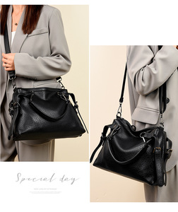 Designers Brands PU Leather Handbag Women Messenger <b>Bags</b> Females Bucket <b>Bag</b> Leather Crossbody <b>Large</b> <b>Shoulder</b> <b>Bag</b> - Product Image 5