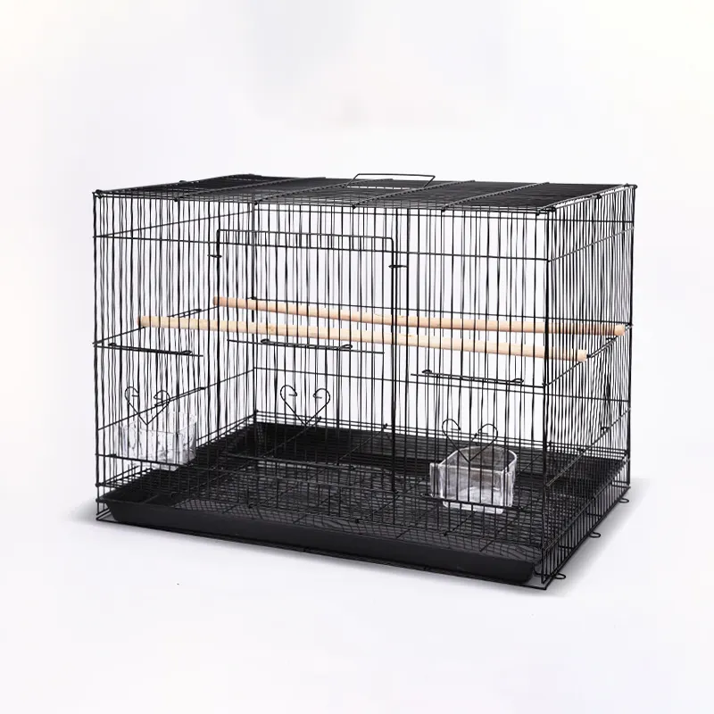 45*33*31.5Flight Cage Metal Steel Bird Crate, Multi-Bird Home Gaiola empilhável para pássaros, portátil dobrável Pet Play Cage