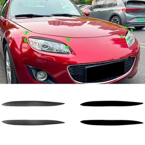 For Mazda MX-5 NC Miata 2009-2015 <b>Styling</b> Kits Car <b>Styling</b> Trim <b>Head</b> Light Lamp Eyelids Eyebrow Headlight Decoration Body Kit - Product Image 1