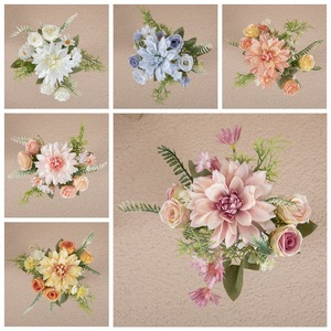 <span class=keywords><strong>Dahlia</strong></span> Fleur Artificielle Vente Chaude Arrangements Floraux Plante Décoratif <span class=keywords><strong>Bouquet</strong></span> De Mariage Fleur Artificielle - Product Image 3