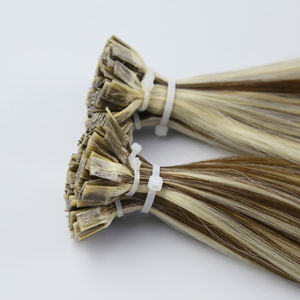 Extensiones de Cabello Humano Natural con Punta Plana de Queratina, 100% Virgen, de <span class=keywords><strong>Alta</strong></span> Calidad, al por Mayor - Product Image 4