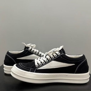 Zapatillas Deportivas de Lona Negra en Contraste, Calzado Informal de Inspiración Lujosa, Zapatos para Caminar Cómodos y Antideslizantes para Hombre - Product Image 1