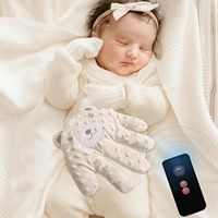 Gant de main électrique apaisant pour bébé, oreiller de main pour nouveau-né, jouet en peluche pour le sommeil et les sursauts