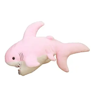 CE/ASTM 2024 Wholesale Customized Plush Big Mouse Shark Toys Stuffed Animals Toys Plushies Cute Fluffy Shark Gift For Boyfriend