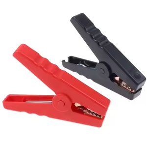 Pince crocodile 100A isolée en cuivre robuste pour batterie de <span class=keywords><strong>voiture</strong></span>, chargeur de démarrage d'urgence et test électrique - Product Image 2