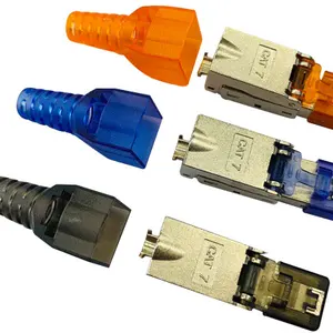 CAT8 CAT7 CAT6A CAT6 CAT5 STP tooless modular plug RJ45 plug 1000m 10000m high speed data factory shield FTP