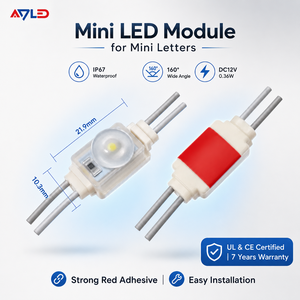 Mini High-Brightness 160 Degree Lens 0.36W White Light Single <b>LED</b> <b>Module</b> SMD2835 IP67 12VDC Constant Current 5-Year Warranty for - Product Image 2