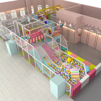 Parc de jeux intérieur commercial pour enfants, thème Château de conte de fées, labyrinthe, marque Nice Baby, équipement de jeux souples, couleur personnalisable