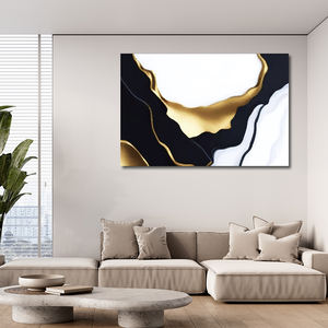 لوحة قماشية تجريدية زخرفية حديثة مخصصة لوحة جدارية مؤطرة للطباعة الزخرفية لغرفة المعيشة - Product Image 4