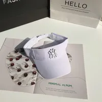Top hombres mujeres verano transpirable rayas algodón visera ajustable deportes al aire libre gorra de aire tenis Golf correr pantalla bordado