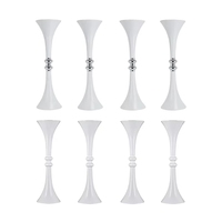 Vase à fleurs en métal haut de gamme pour mariage, support d'arrangement au sol noir personnalisable