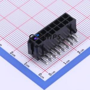 HC-MX3.0-2*8AW Wire-to-Board Pin Header Bent Lead Through Hole,P=3mm Connector 2x8P 3mm Right Angle Insert Micro-Fit (MX 3.0) - Product Image 1
