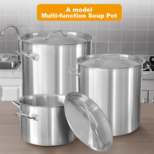 Cookmate Fabricant Induction Céramique Halogène Table de cuisson Casserole Restaurant Commercial 8 Quart Hôtel Stock pot - Product Image 5