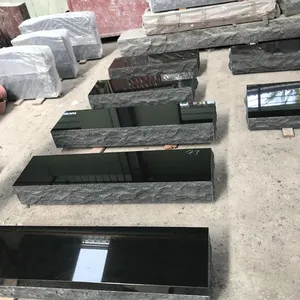 Factory Wholesale Price Headstone and Monuments Natural Black Granite Gravestone