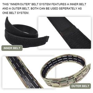 Cinturón Táctico de Combate de Alta Calidad para Hombre, de Nailon y Poliéster, con Hebilla de Liberación Rápida, Verde, Equipo Molle para Exteriores - Product Image 3