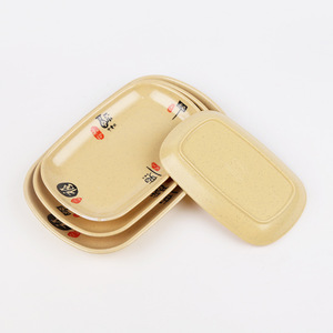 Juego de Platos Rectangulares de Melamina, Ecológicos, para Servir Alimentos, Uso Comercial en Hoteles - Product Image 1