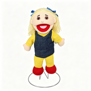 Marioneta de peluche suave personalizada para niñas, marioneta con boca móvil, marioneta infantil duradera, marioneta de tela lavable, marioneta de personaje de alta calidad - Product Image 2