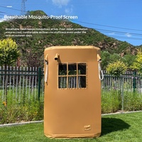 Tente Gonflable de Camping du Moyen-Orient, Portable, Imperméable, Anti-poussière, Quatre Saisons, en Tissu Oxford, pour Toilettes Mobiles Extérieures