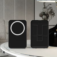 Power Bank Mini Nirkabel Magnetik 2 in 1 dengan Layar Digital, Output Multi-line 15W 10000mAh, Penyangga Ponsel, Laris Terjual
